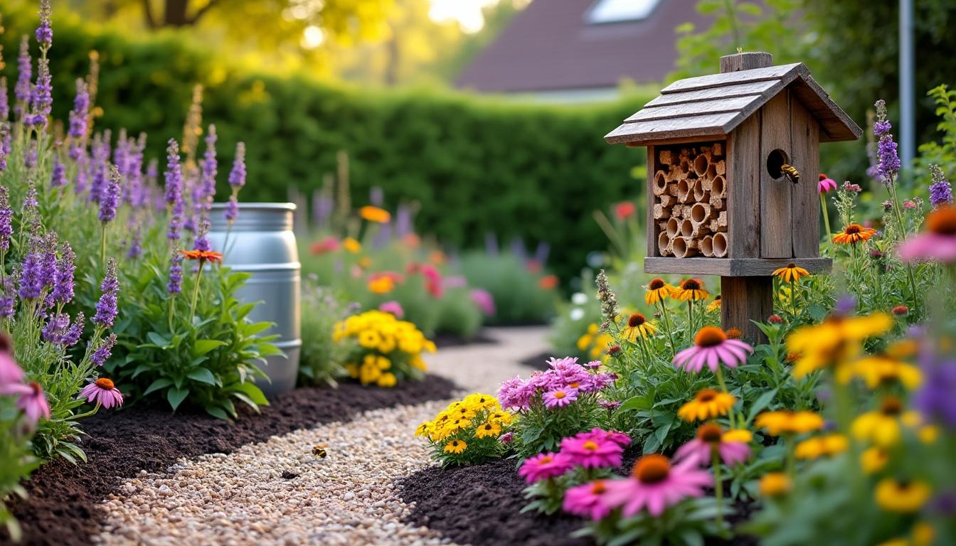 Aménagement de jardin écolo : allier esthétique et biodiversité 2 découvrez comment aménager un jardin écolo qui allie esthétique et biodiversité, en favorisant des pratiques respectueuses de l'environnement pour un espace naturel et harmonieux.