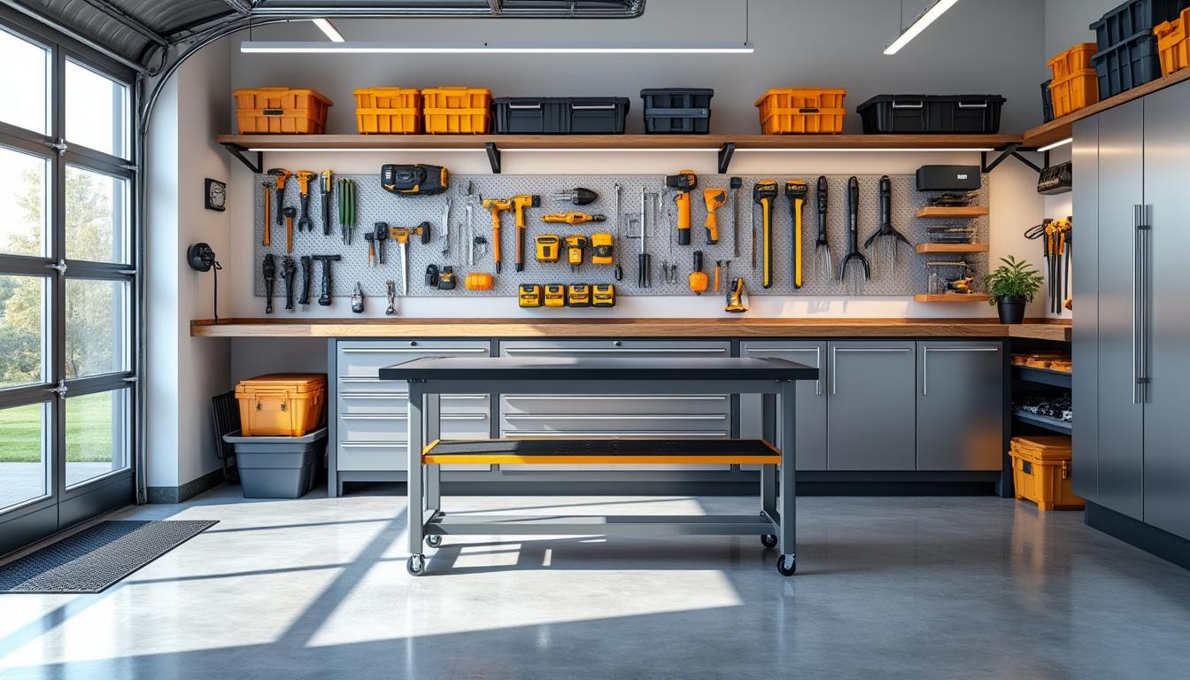 découvrez comment transformer votre garage en un atelier fonctionnel avec notre guide complet des espaces optimisés et outils indispensables pour un aménagement pratique et efficace.