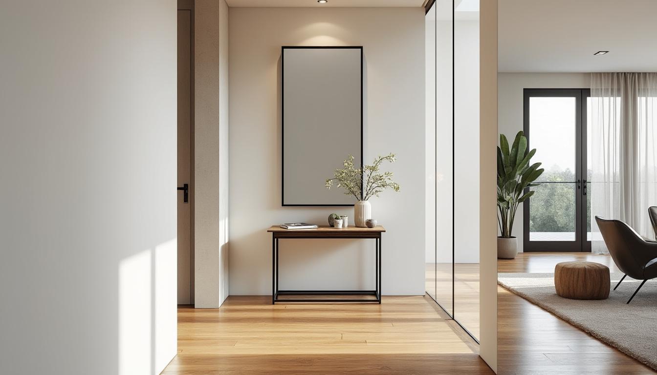 découvrez des astuces simples avec des miroirs pour agrandir visuellement votre entrée et créer un espace plus lumineux et accueillant.