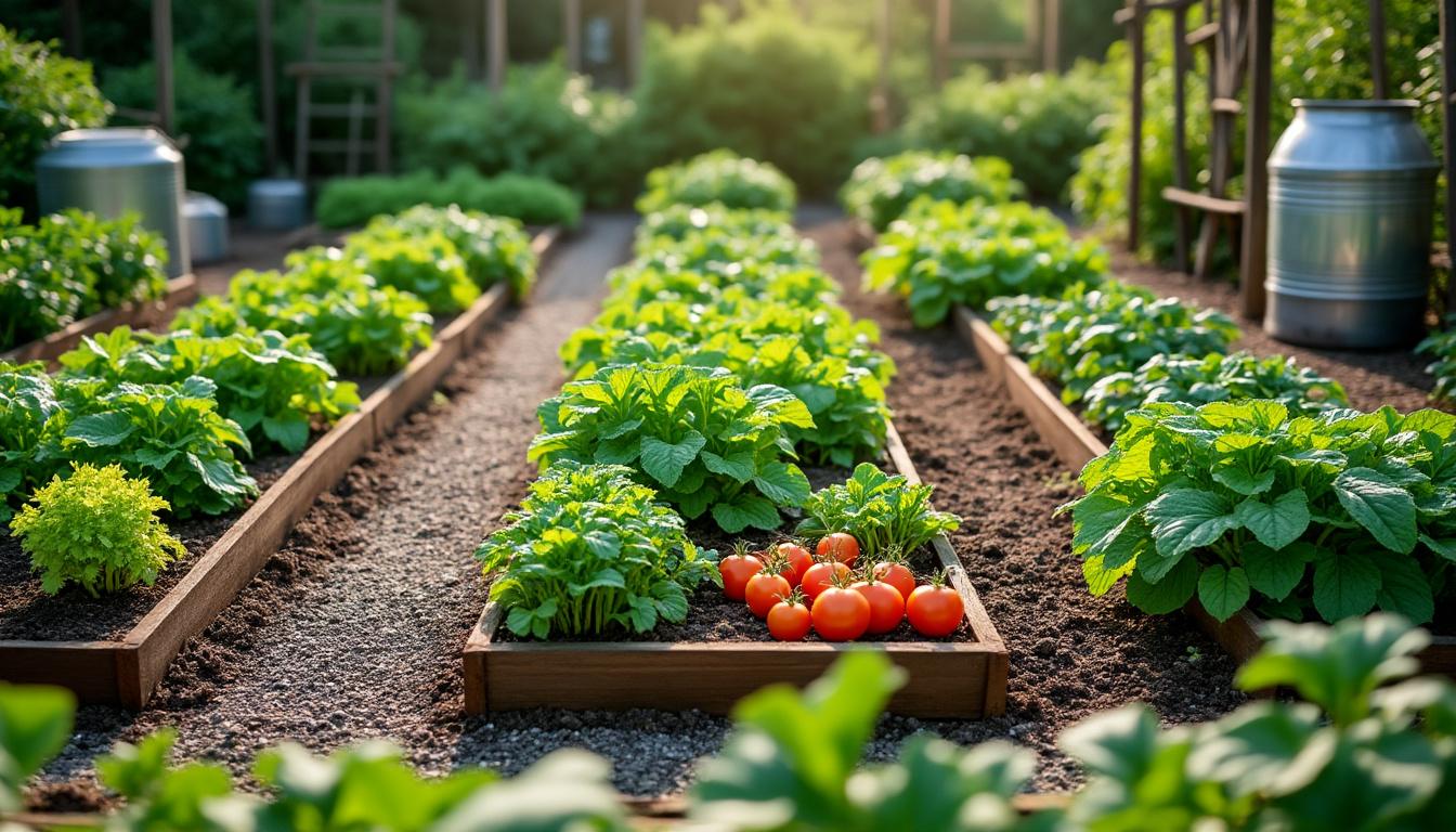 découvrez comment concevoir un plan potager rectangulaire régénératif, alliant productivité et facilité d'entretien pour un jardin durable et florissant.