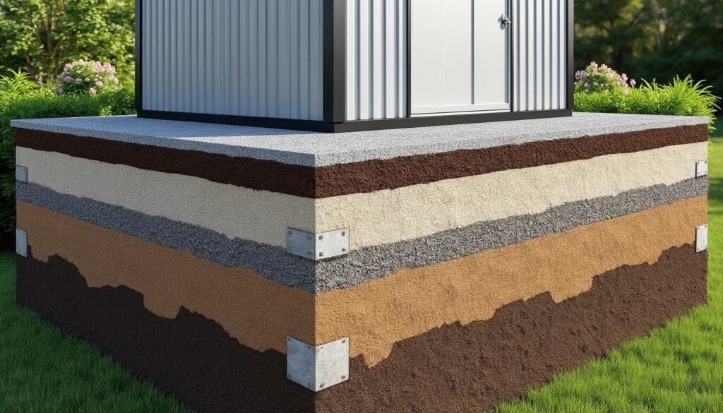 découvrez les meilleures fondations pour abri de jardin en métal, alliant solidité et respect de la perméabilité du sol pour un installation durable et écologique.