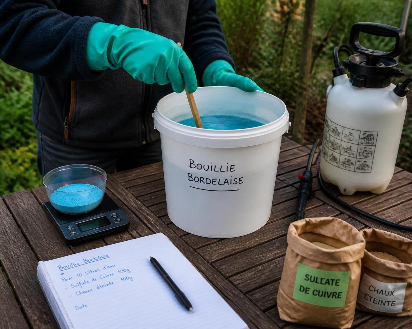 Dosage bouillie bordelaise pour 1 litre : préparer la bonne concentration pour protéger ses cultures 2 découvrez comment doser correctement 1 litre de bouillie bordelaise pour protéger efficacement vos cultures. guide pratique pour une concentration optimale et une application sûre.