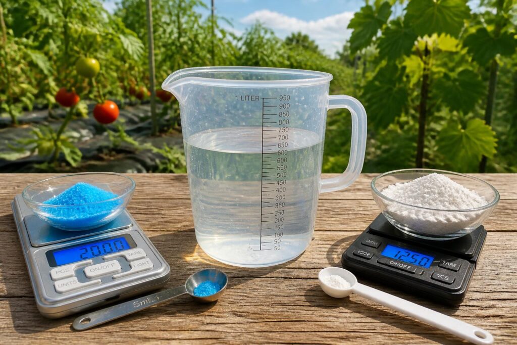 découvrez comment doser correctement 1 litre de bouillie bordelaise pour assurer une protection efficace de vos cultures tout en respectant les bonnes concentrations.