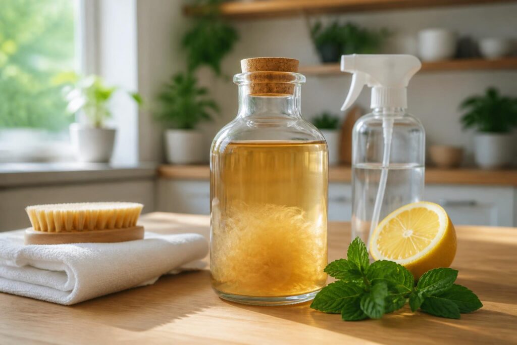 découvrez la mère vinaigre, un produit naturel aux vertus multiples, idéal pour l'entretien quotidien de la maison grâce à ses propriétés écologiques et efficaces.