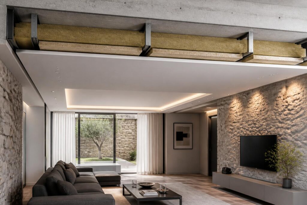 découvrez comment un plafond autoportant permet d'améliorer l'isolation thermique et acoustique de votre intérieur sans modifier les murs porteurs, alliant efficacité et simplicité d'installation.