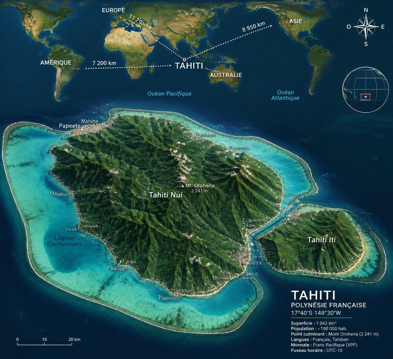 Tahiti carte du monde : position géographique, fuseau horaire et repères pratiques 2 découvrez la carte du monde de tahiti, sa position géographique précise, le fuseau horaire local et des repères pratiques pour mieux situer ce joyau du pacifique.