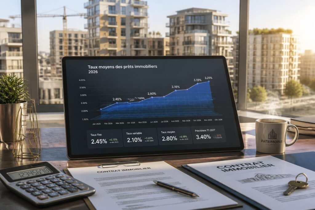 découvrez notre guide actualisé pour 2026 sur les taux moyens des prêts immobiliers, avec des conseils pour optimiser votre financement immobilier.