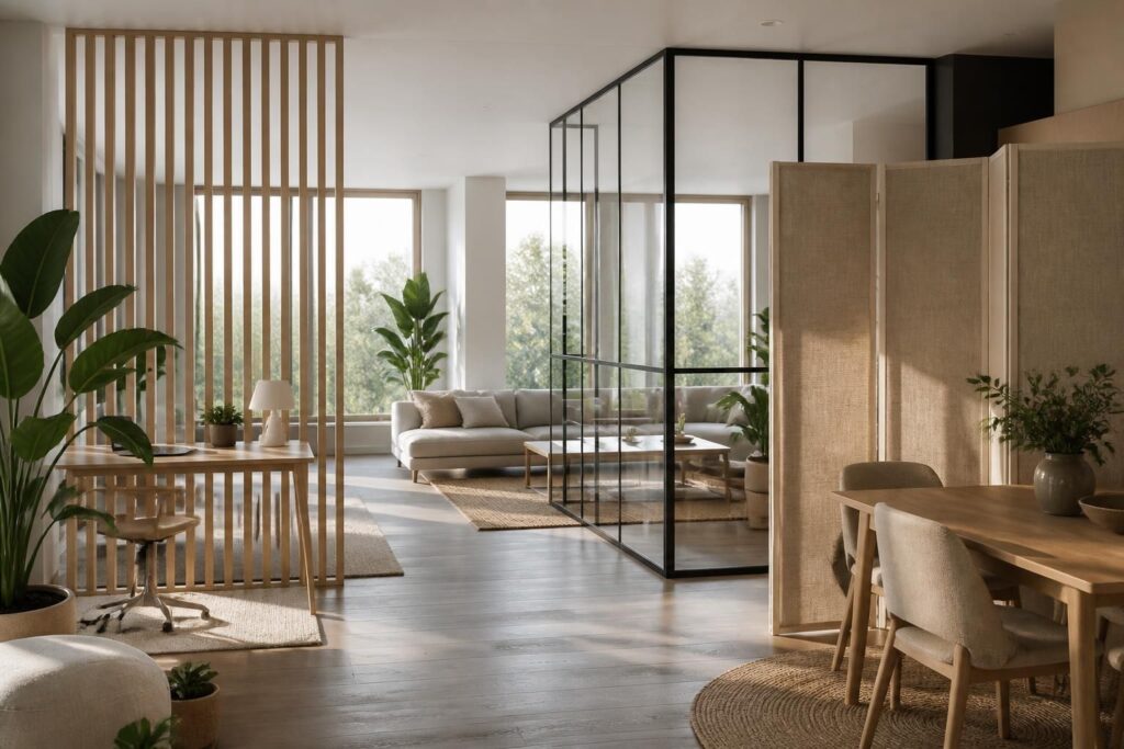 découvrez des astuces déco simples et efficaces pour séparer votre pièce sans percer ni faire de travaux, grâce à des cloisons amovibles pratiques et esthétiques.
