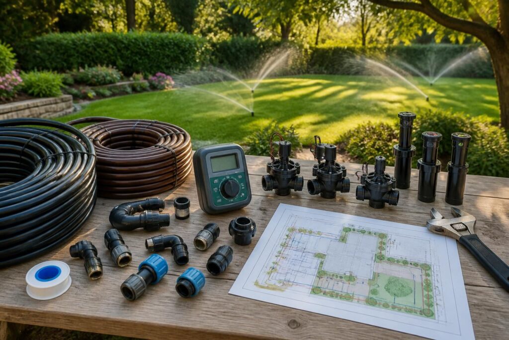 découvrez notre guide pratique pour installer votre arrosage automatique, avec tous les équipements essentiels et un plan détaillé pour un jardin parfaitement arrosé.