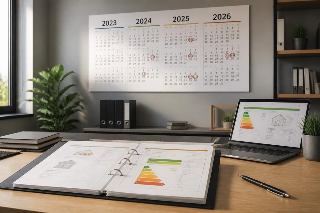 découvrez la durée de validité du diagnostic de performance énergétique (dpe) et le calendrier actualisé jusqu'en 2026 pour rester conforme aux nouvelles réglementations.