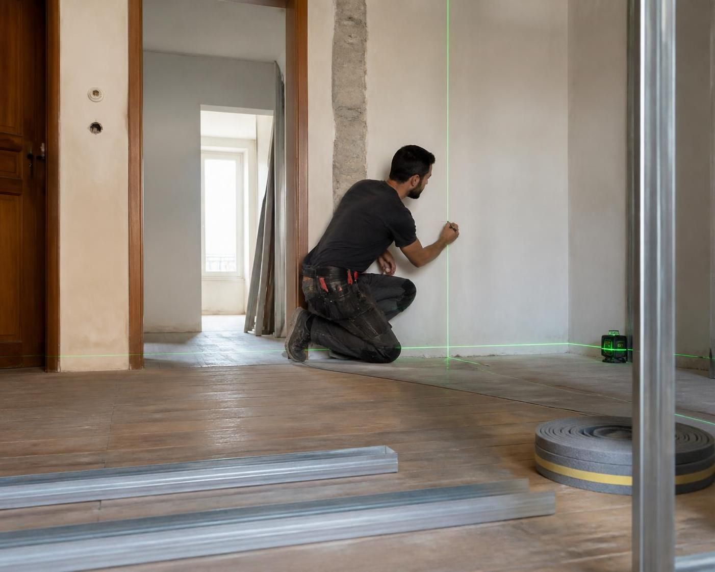 Guide pratique pour installer un rail placo au mur et au plafond avec un alignement impeccable 2 découvrez notre guide pratique pour installer un rail placo au mur et au plafond. apprenez toutes les étapes pour un alignement impeccable et un résultat professionnel.