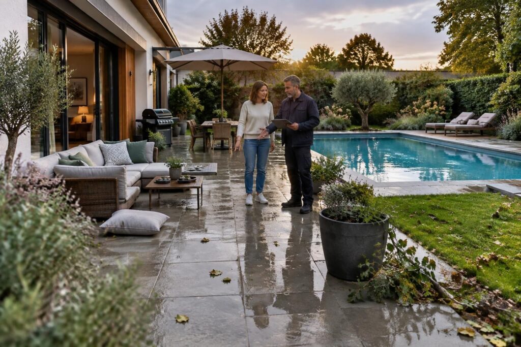terrasse, piscine, mobilier de jardin : découvrez quelles garanties votre assurance habitation couvre réellement à l’extérieur et quelles limites vérifier.